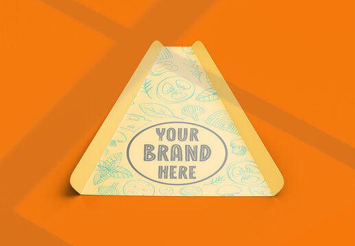 Pizza slice holder mockup