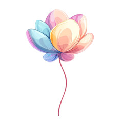 Naklejka premium pastel flower artistic design illustration