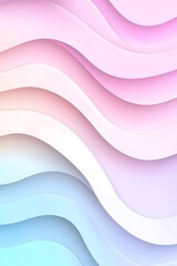 Obraz premium Pastel wave pattern with gradient color transition