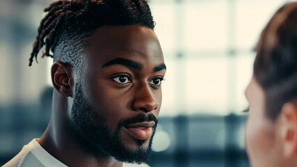 Personal trainer demonstrates effective exercises in dynamic training session for strength and endurance improvement