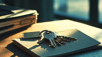 Real estate keys unlock potential with miniature house model in a detailed overview of property success