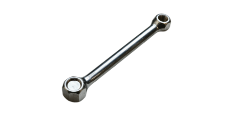 Double-Ended Box Wrench. Essential Tool For Mechanical And Automotive Repairs Isolated On Transparent Background