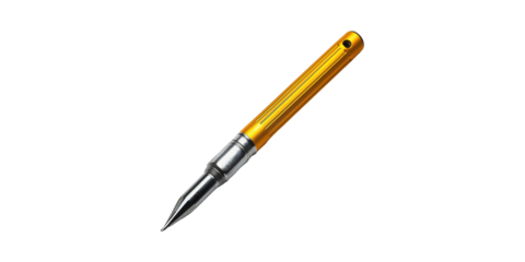 Tactical Self-Defense Pen With Tungsten Steel Tip. Durable Tool For Personal Safety And Writing Isolated On Transparent Background