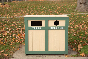 Trash, Recycle garbage bin