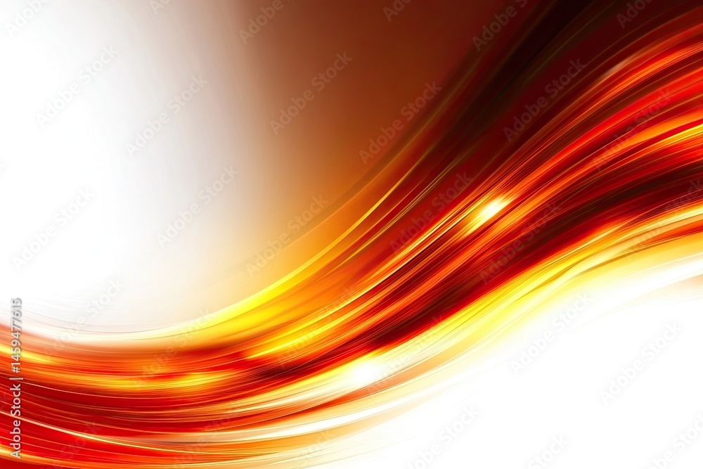 Poster abstract dynamic flowing lines