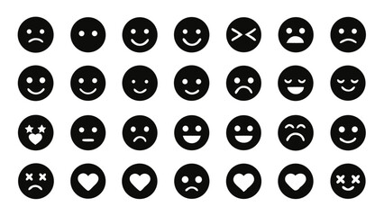 Emotion icon pack for visualizing emotions like good, bad, maybe, and evaluations for digital products and services