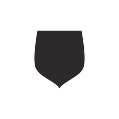 Shield Resistant Icon Label Isolated on white background.