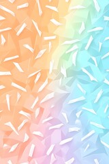 Pastel rainbow geometric abstract background