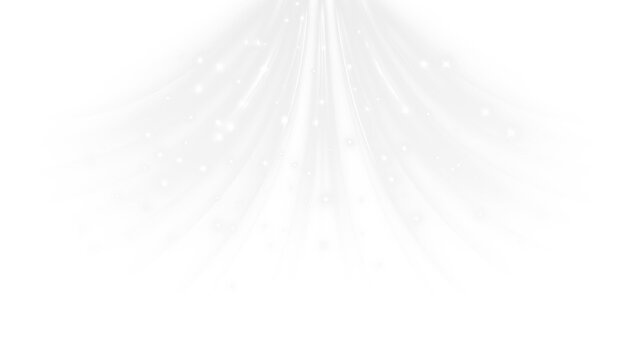 PNG stream of cool wind. Simulation of fresh air flow from an air conditioner. Light, smooth motion effect on a transparent background.	
