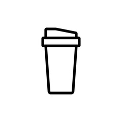 coffee paper cup line icon