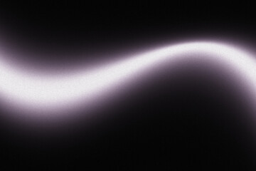 Abstract glowing wave on dark background.