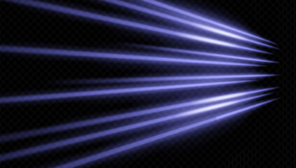 Warm blue rays expanding from a single source on dark background. Suitable for theater lights, award stage, or cinematic transitions.