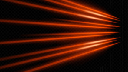 Fototapeta premium Warm golden rays expanding from a single source on dark background. Suitable for theater lights, award stage, or cinematic transitions.