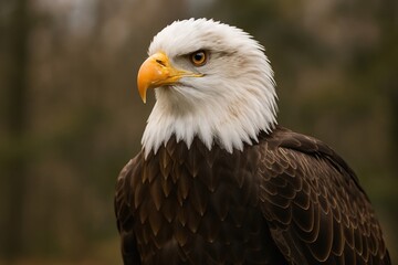 Obraz premium Majestic bald eagle portrait