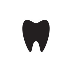 Tooth icon. Dental clinic logo. Human teeth vector illustration.