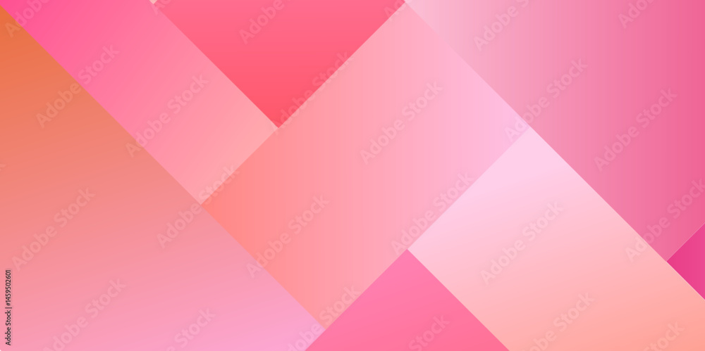 Poster minimal geometric background. geometry flat composition background with light pink tone gradient rec