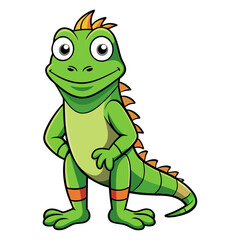 Fototapeta premium Download Iguana Vector Art Illustration Eps File For Design.