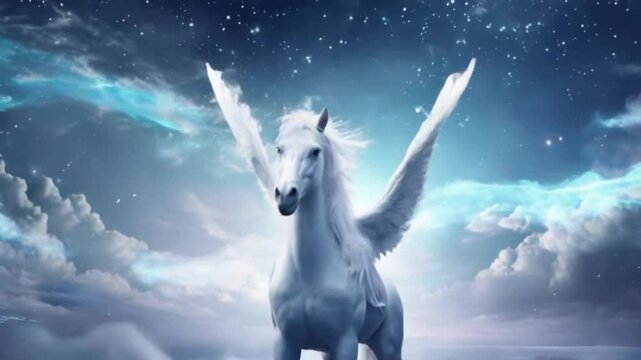 Magic of pegasus power , ai generative