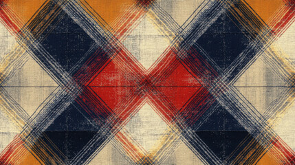 High-resolution image of a plaid check textile pattern, available in EPS format