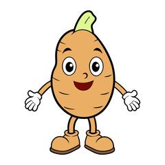 Download Taro Vegetable  Vector Art Illustration Eps File For Design.