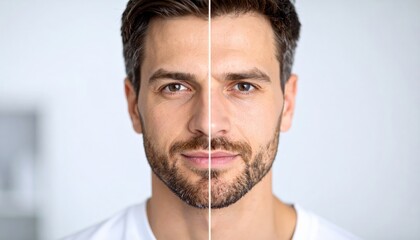 Obraz premium Brightening Skin – Laser Treatment Before/After
