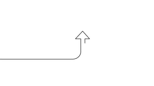 Cloud storage continuous one line drawing animation video