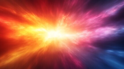 Obraz premium Radiant Golden Light Burst Against Dark Background