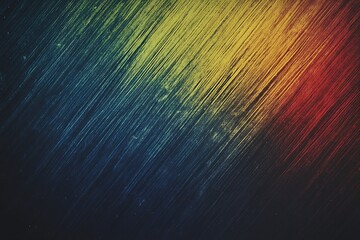 Abstract colorful wave pattern with red, blue, and yellow tones on dark textured background in modern design