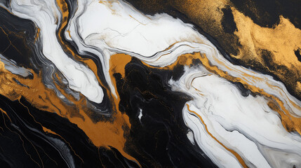 Elegant marble texture background with white and gold veins, luxury feel, minimal and clean design, glossy look, high resolution