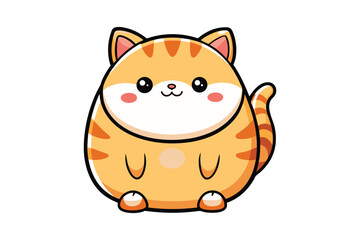 cute cats silhouette vector