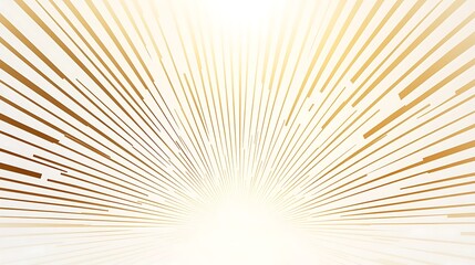Radiant Golden Light Burst with Symmetrical Rays