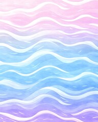 Fototapeta premium Pastel wavy ocean gradient, soft hues