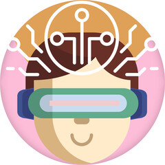 SVG icon of mind control, ideal for representing AI influence, brain manipulation, neural technology, or psychological concepts.