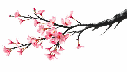 Obraz premium Delicate Spring Branch with Pink Flowers