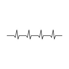 Heartbeat line icon. Medical cardiology analysis. Vector illustration 