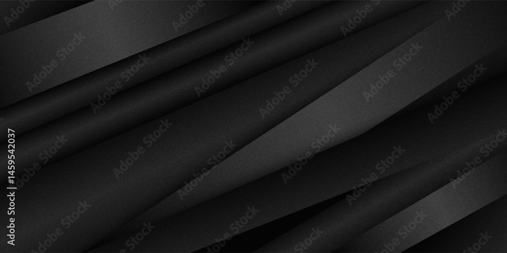 Poster black abstract background. elegant dark diagonal shape elements. luxurious modern gray gradient grap