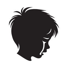 Sorrowful Crying Face silhouette, tears in every line – Crying Face illustration – Minimalist Crying Face vector – Crying Silhouette

