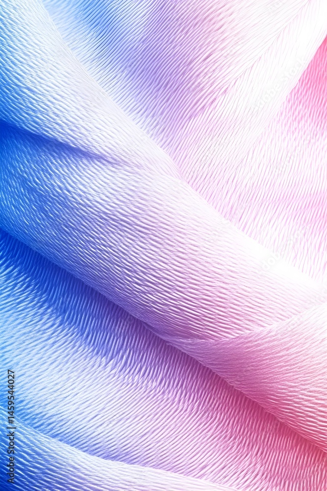 Poster soft, pastel-hued fabric with subtle texture and gradient color