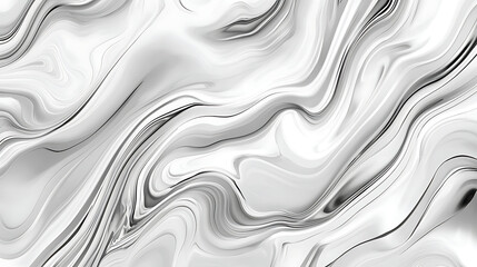 Obraz premium A white and black abstract painting with a wave pattern