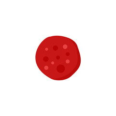 Pepperoni pizza vector illustration 