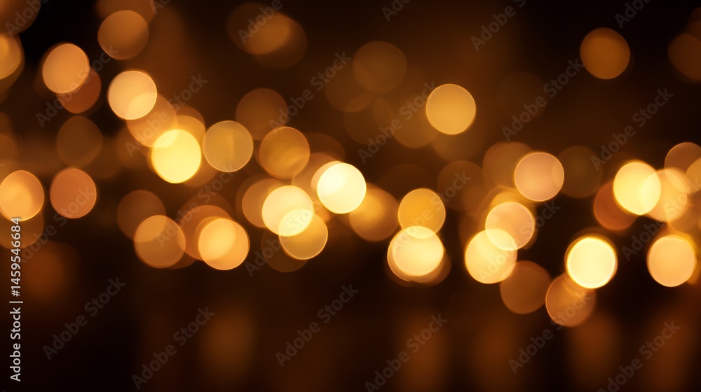 Aufkleber radiant orbs creating a captivating bokeh, adding warmth and atmosphere