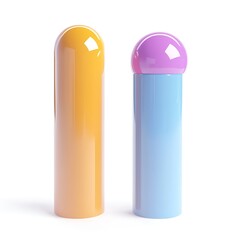 Colorful reusable water bottles