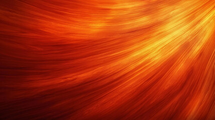 The image is a close up of a red and orange hair strand