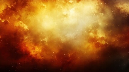 Naklejka premium Fiery nebulae in space