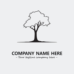 Obraz premium Tree Silhouette Logo Company Design Illustration Vector Graphic Image
