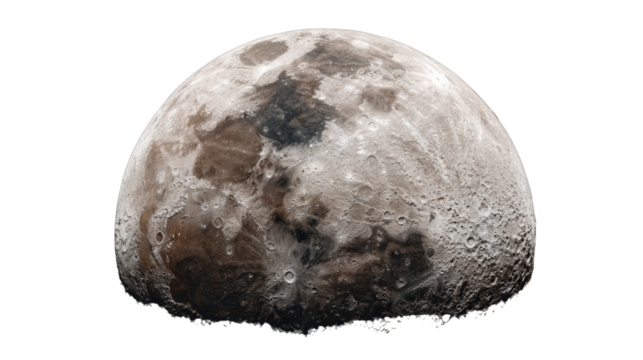 Lunar Delight: A photorealistic depiction of the moon, suspended against a dark backdrop, inviting viewers on a cosmic journey, evokes a sense of wonder and tranquility.