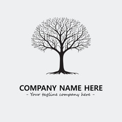 Obraz premium Tree Silhouette Logo Company Design Illustration Vector Graphic Image