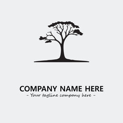 Tree Silhouette Logo Company Design Illustration Vector Graphic Image