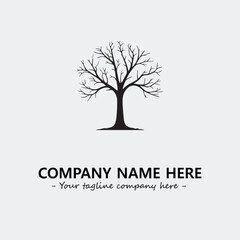 Tree Silhouette Logo Company Design Illustration Vector Graphic Image
