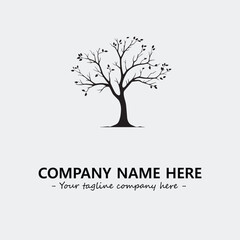Tree Silhouette Logo Company Design Illustration Vector Graphic Image